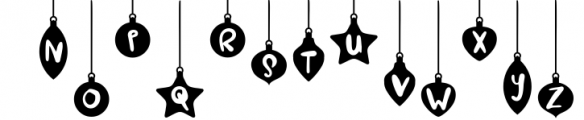 Christmas Font - Festive Balls Font LOWERCASE