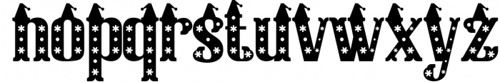 Christmas Hat Font | merry christmas font 1 Font LOWERCASE