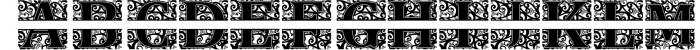 Christmas Holly Split Monogram Font | Serif Font Font LOWERCASE