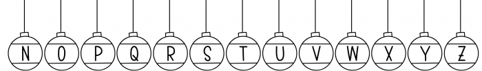 Christmas Ornaments Font LOWERCASE