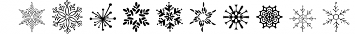 Christmas Snowflake Dingbats Font OTHER CHARS