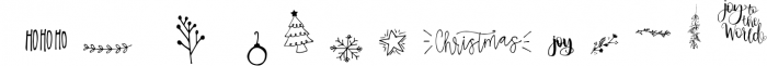 Christmas Symbols Font Font LOWERCASE