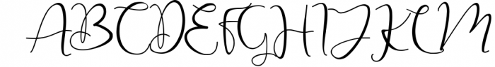 Christmas Winter - Modern Calligraphy Font UPPERCASE