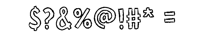 CHALK TALK Font OTHER CHARS