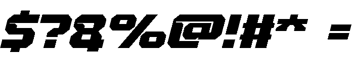 CHASER Font OTHER CHARS