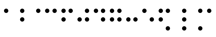 CHMC Braille Font UPPERCASE