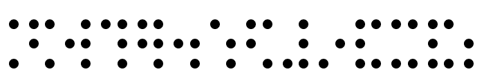 CHMC Braille Font UPPERCASE