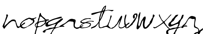 Chacross script Regular Font LOWERCASE