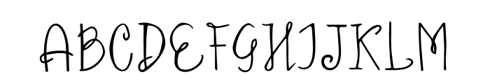 Chahna Font UPPERCASE