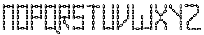 Chain Letter Font UPPERCASE