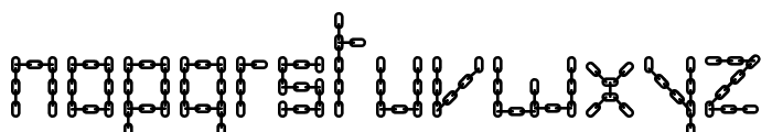 Chain Letter Font LOWERCASE