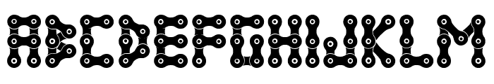 Chain Style Font LOWERCASE