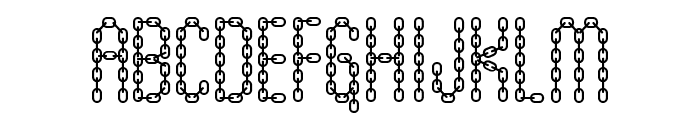 ChainFontBlack Font UPPERCASE