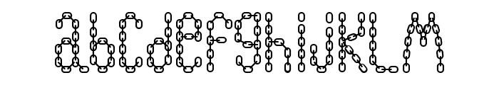 ChainFontBlack Font LOWERCASE