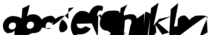Chaingun Italic Font LOWERCASE