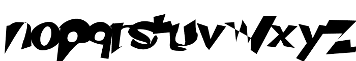 Chaingun Italic Font LOWERCASE