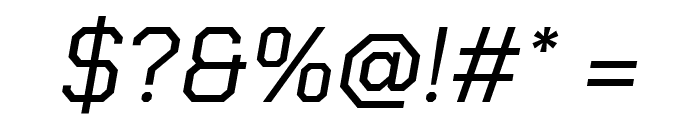 Chakra Petch Italic Font OTHER CHARS