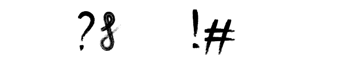 Chalk and Pamor Font OTHER CHARS