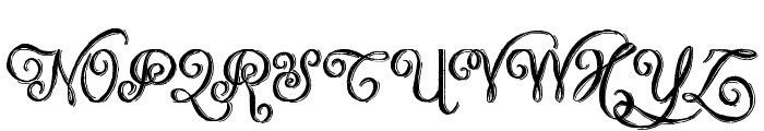 Chalk-hand-lettering-shaded DEM Font UPPERCASE