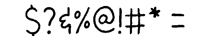 Chalkboard Pro Regular Font OTHER CHARS