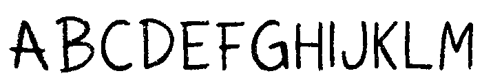 Chalkboard Pro Regular Font UPPERCASE