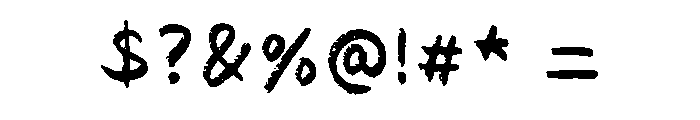 Chalkchalk Regular Font OTHER CHARS