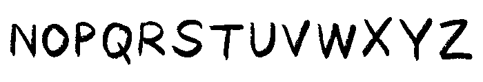 Chalkchalk Regular Font UPPERCASE