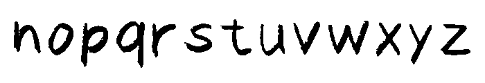 Chalkchalk Regular Font LOWERCASE