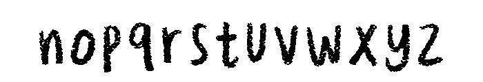 Chalkiez Regular Font LOWERCASE