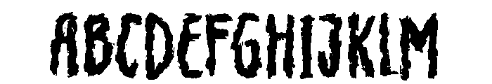 Chalky Horror Regular Font UPPERCASE