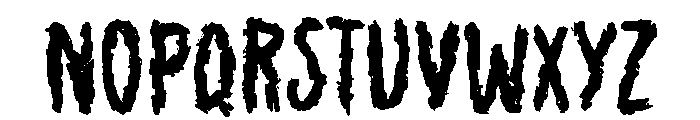 Chalky Horror Regular Font UPPERCASE