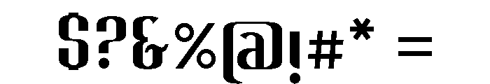 Chambers 23 Regular Font OTHER CHARS