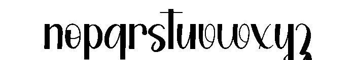 Chandella Font LOWERCASE