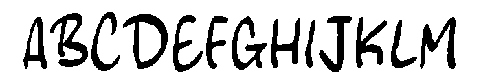 Chanky Font UPPERCASE