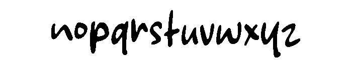 Chanky Font LOWERCASE