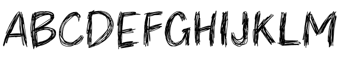Chaos Aura Font UPPERCASE