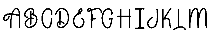Character Font UPPERCASE