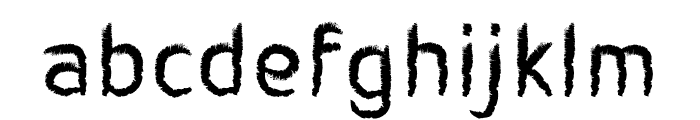Charcoal Child Font LOWERCASE