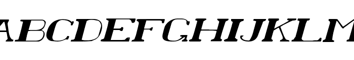 Chardin Doihle Expanded Italic Font UPPERCASE