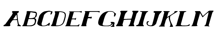 Chardin Doihle Expanded Italic Font LOWERCASE