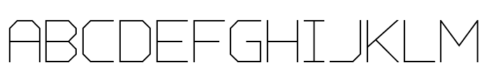 Charge Vector Thin Font LOWERCASE