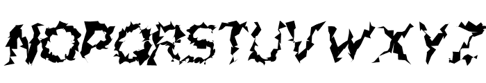 Charger Distortion 2 Italic Font UPPERCASE