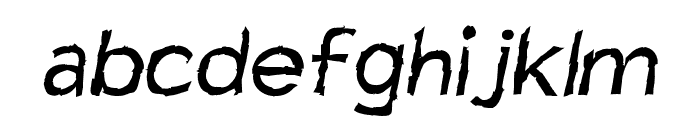 Charger Mayhem Oblique Font LOWERCASE