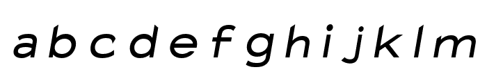 Charger Monospace Extended Italic Font LOWERCASE