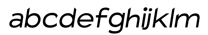Charger Pro Extended Oblique Font LOWERCASE
