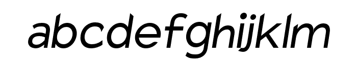 Charger Pro Oblique Font LOWERCASE
