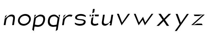 Charger Static Oblique Font LOWERCASE
