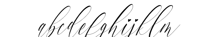 Charlotte Calligraphy Slant Font LOWERCASE