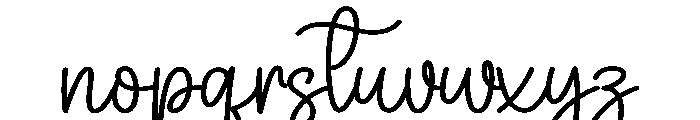 Charming Smile Font LOWERCASE