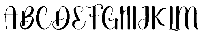Charmingly Font UPPERCASE